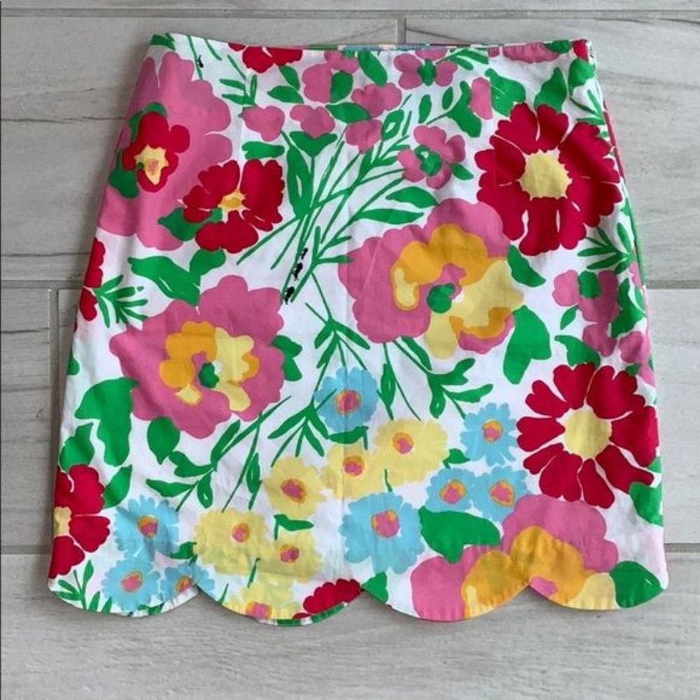 Lilly Pulitzer Scallop Hem Skirt size 0